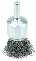 3/4&quot; CRIMPED WIRE END BRUSH .014 STEEL FILL