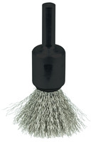 1/2&quot; CRIMPED WIRE END BRUSH .006 STAINLESS STEEL FILL