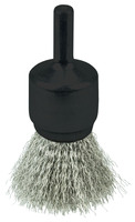 3/4&quot; CRIMPED WIRE END BRUSH .006 STAINLESS STEEL FILL