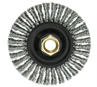 4&quot; ROUGHNECK MAX ROOT PASS STRINGER BEAD WELD CLEANING BRUSH .020 STAINLESS FILL 5/8-11 NUT