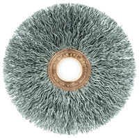 3&quot; SMALL DIAMETER CRIMPED WIRE WHEEL .014 STEEL FILL 1/2&quot; - 3/8&quot; ARBOR HOLE