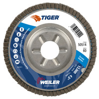 4 1/2&quot; X 7/8&quot; TIGER PREMIUM T29 FLAP DISC 60Z GRIT