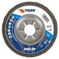 4 1/2&quot; X 7/8&quot; TIGER PREMIUM T29 FLAP DISC 120Z GRIT