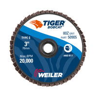 3&quot; S MOUNT BOBCAT T29 CONICAL ZIRCONIA ALUMINA FLAP DISC 80 GRIT