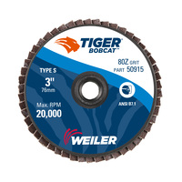 3&quot; S MOUNT BOBCAT T27 FLAT MINI FLAP DISC 80Z GRIT