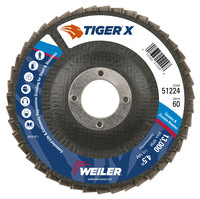 4 1/2&quot; X 7/8&quot; TIGER PREMIUM T27 FLAP DISC 60Z GRIT