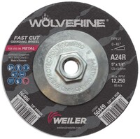 5&quot; X 1/4&quot; X 5/8-11 TYPE 27 A24R VORTEX PRO GRINDING WHEEL