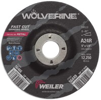 5&quot; X 1/4&quot; X 7/8&quot; TYPE 27 VORTEX PRO GRINDING WHEEL 24 GRIT