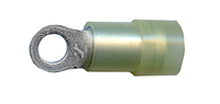 12-10 AWG #8 STUD YELLOW NYLON INSULATED RING TERMINAL