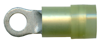 12-10 AWG #10 STUD YELLOW NYLON INSULATED RING TERMINAL