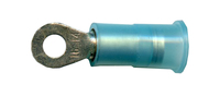 16-14 AWG #4 STUD BLUE NYLON INSULATED RING TERMINAL