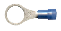16-14 AWG 3/8 STUD BLUE NYLON INSULATED RING TERMINAL