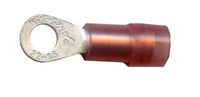 22-18 AWG #6 STUD RED NYLON INSULATED RING TERMINAL