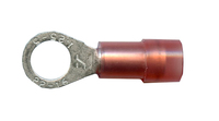 22-18 AWG #10 STUD RED NYLON INSULATED RING TERMINAL