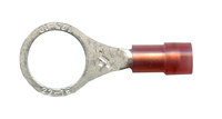 22-18 AWG 3/8 STUD RED NYLON INSULATED RING TERMINAL