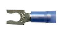 16-14 AWG #8 STUD BLUE NYLON INSULATED SPRING SPADE