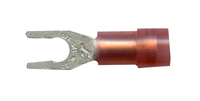22-18 AWG #6 STUD RED NYLON INSULATED SPRING SPADE