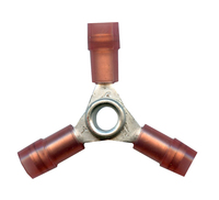 22-18 AWG RED THREE-WAY BUTT CONNECTOR